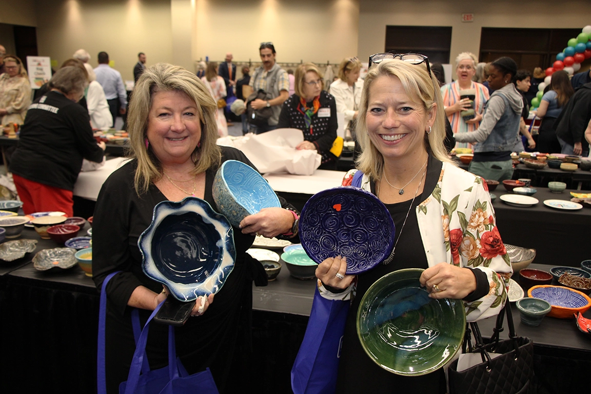 Bowl Artists showing their work