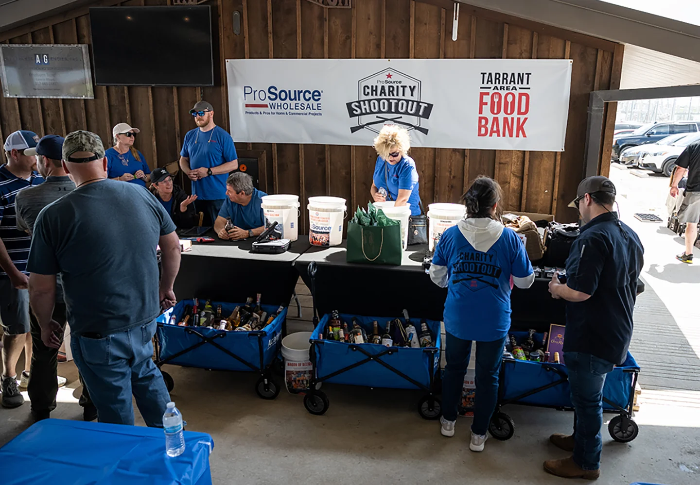 Clay Shoot Check-In Table