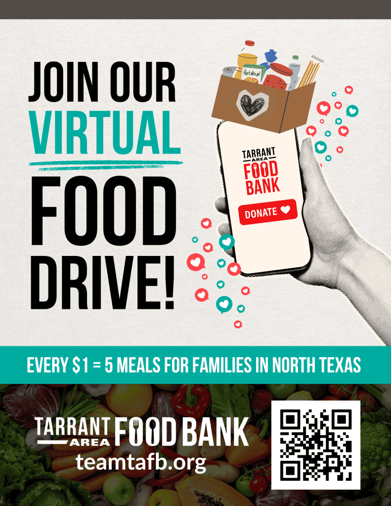 TAFB Virtual Food Drive poster